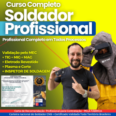 Curso Completo de Soldador Profissional | Vídeo Aula + Apostilas