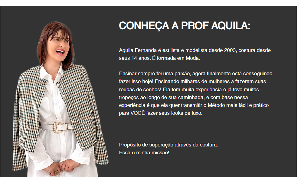 "Styleflix: Transforme Sua Paixão por Costura em Realidade com Aquila Fernanda" Curso.blog.br