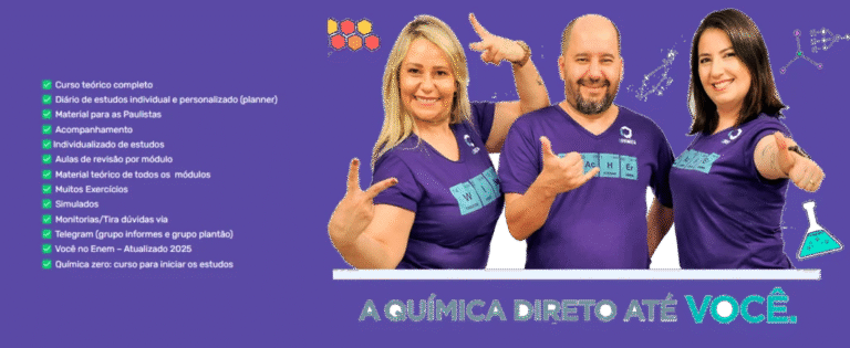 iQuímica Tatty, Gui e Mary: Revisão Sistemática de Química ENEM 2025 Brasil com Foco Prático