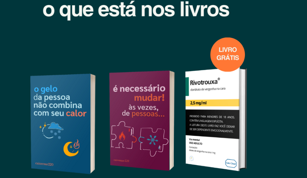 Combo = O gelo da pessoa não combina com seu calor + É necessário mudar, às vezes, de pessoas + BRINDE Image 49