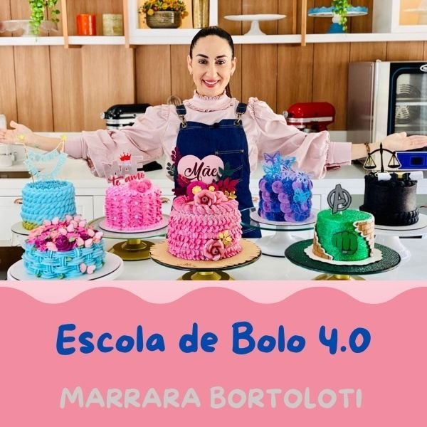 Curso Escola de Bolo By Marrara 4.0: Confeitaria Profissional e Bolos Perfeitos
