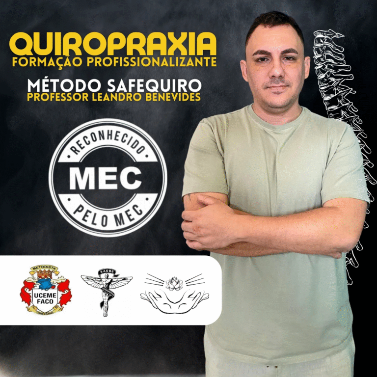 O Curso de Quiropraxia – Método SafeQuiro é a escolha certa para quem busca uma formação profissionalizante online e reconhecida pelo MEC?