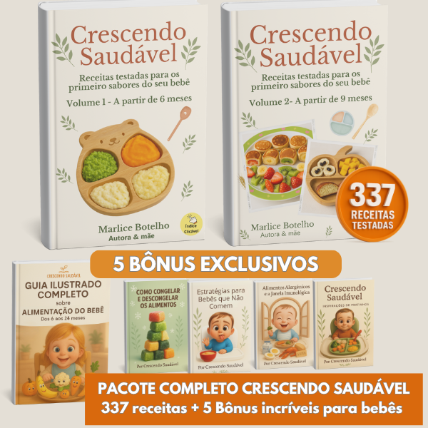 Curso Crescendo Saudável – Receitas para Bebês + Introdução Alimentar com [Nome da Autora]