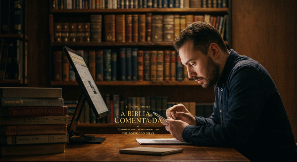 App A Bíblia Comentada Rodrigo Silva: A Liberdade de Estudar o Versículo por Versículo no Metrô, Funciona Mesmo? Curso.blog.br