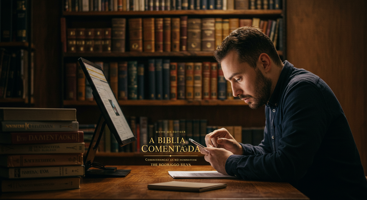 App A Bíblia Comentada Rodrigo Silva: A Liberdade de Estudar o Versículo por Versículo no Metrô, Funciona Mesmo? Curso.blog.br