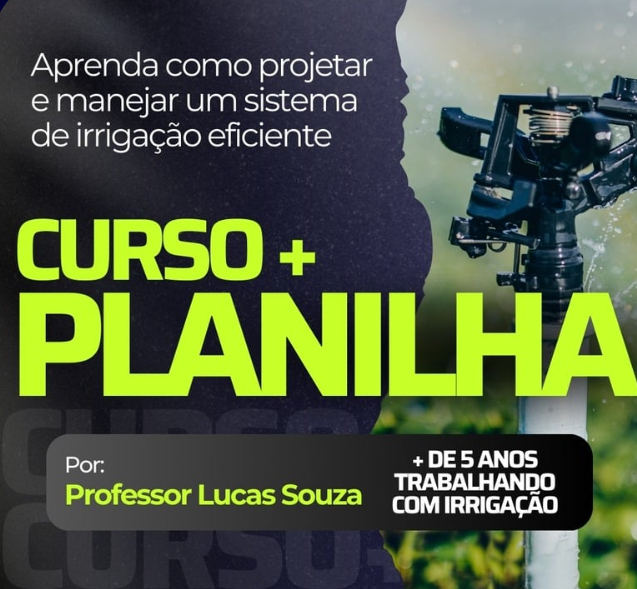 🌱 Irrigação com Planilha Inteligente – A Revolução no Manejo da Água Curso.blog.br