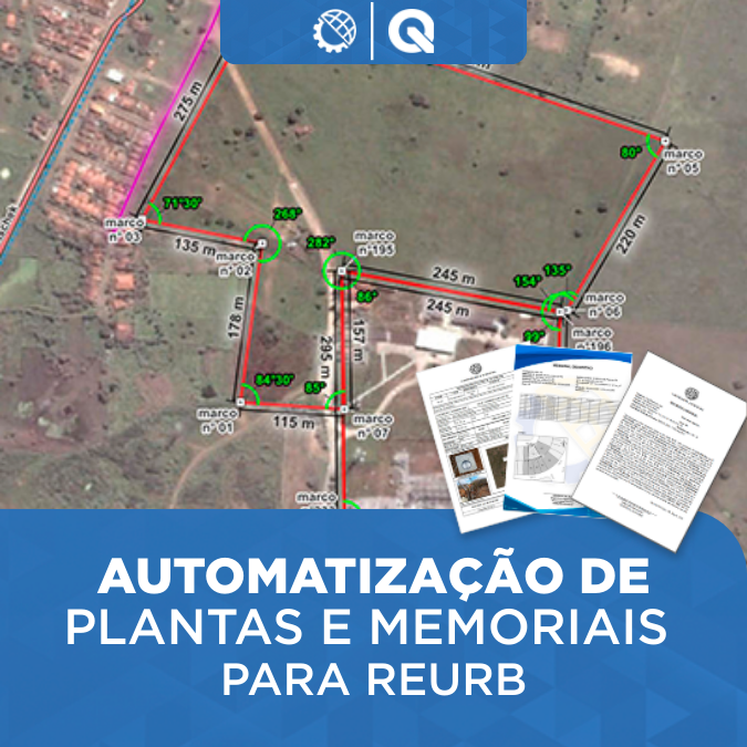 automatização de plantas e memoriais para reurb