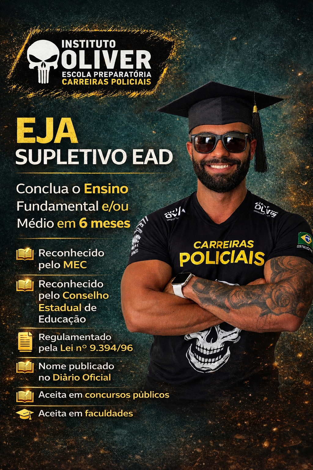curso eja supletivo educação de jovens adultos ead ensino fundamental e ou médio em 6 meses instituto Óliver