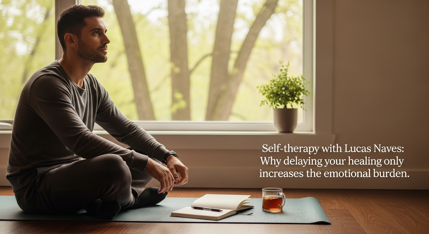Autoterapia com Lucas Naves: Por que adiar sua cura só aumenta o peso emocional 1 image fx (8)