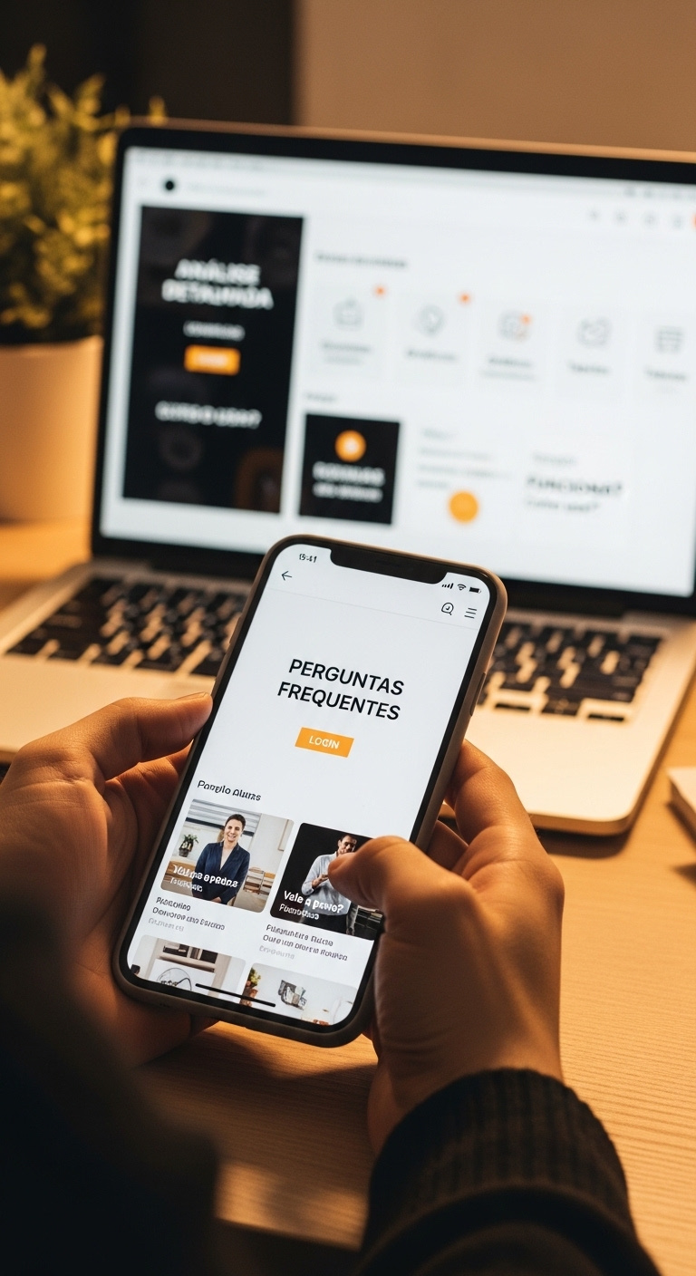 Ilustração digital de laptop exibindo o curso especializado SEFAZ RN @ TI Descomplicada, com ícones de TI, bandeira da RN, logo da SEFAZ e selo da Hotmart.